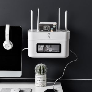 Home Wall Mounted Router Wire Storage Organizer Box