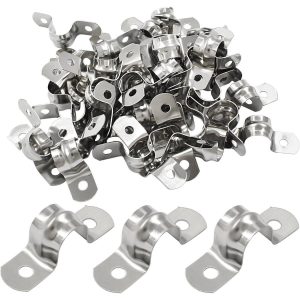 75 U-shaped Pipe Clamps, Versatile Plastic Cable Clamps For Cable…