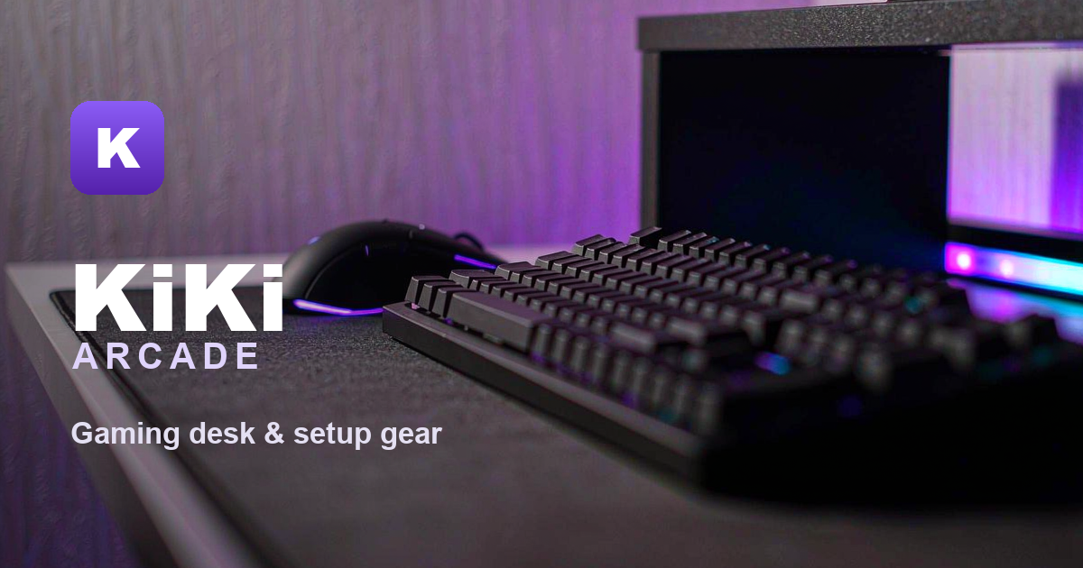 A gaming desk setup in a modern room — The KiKi Arcade Magazine